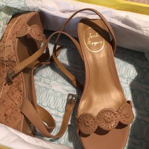 BRAND NEW Jack Rogers Keri Wedge Sandals